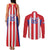 Custom Paraguay Star Football Couples Matching Tank Maxi Dress and Long Sleeve Button Shirt Go Albirroja