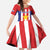 Custom Paraguay Star Football Family Matching Long Sleeve Bodycon Dress and Hawaiian Shirt Go Albirroja