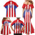 Custom Paraguay Star Football Family Matching Mermaid Dress and Hawaiian Shirt Go Albirroja