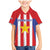 Custom Paraguay Star Football Family Matching Mermaid Dress and Hawaiian Shirt Go Albirroja