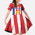 Custom Paraguay Star Football Family Matching Puletasi and Hawaiian Shirt Go Albirroja