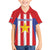 Custom Paraguay Star Football Family Matching Short Sleeve Bodycon Dress and Hawaiian Shirt Go Albirroja