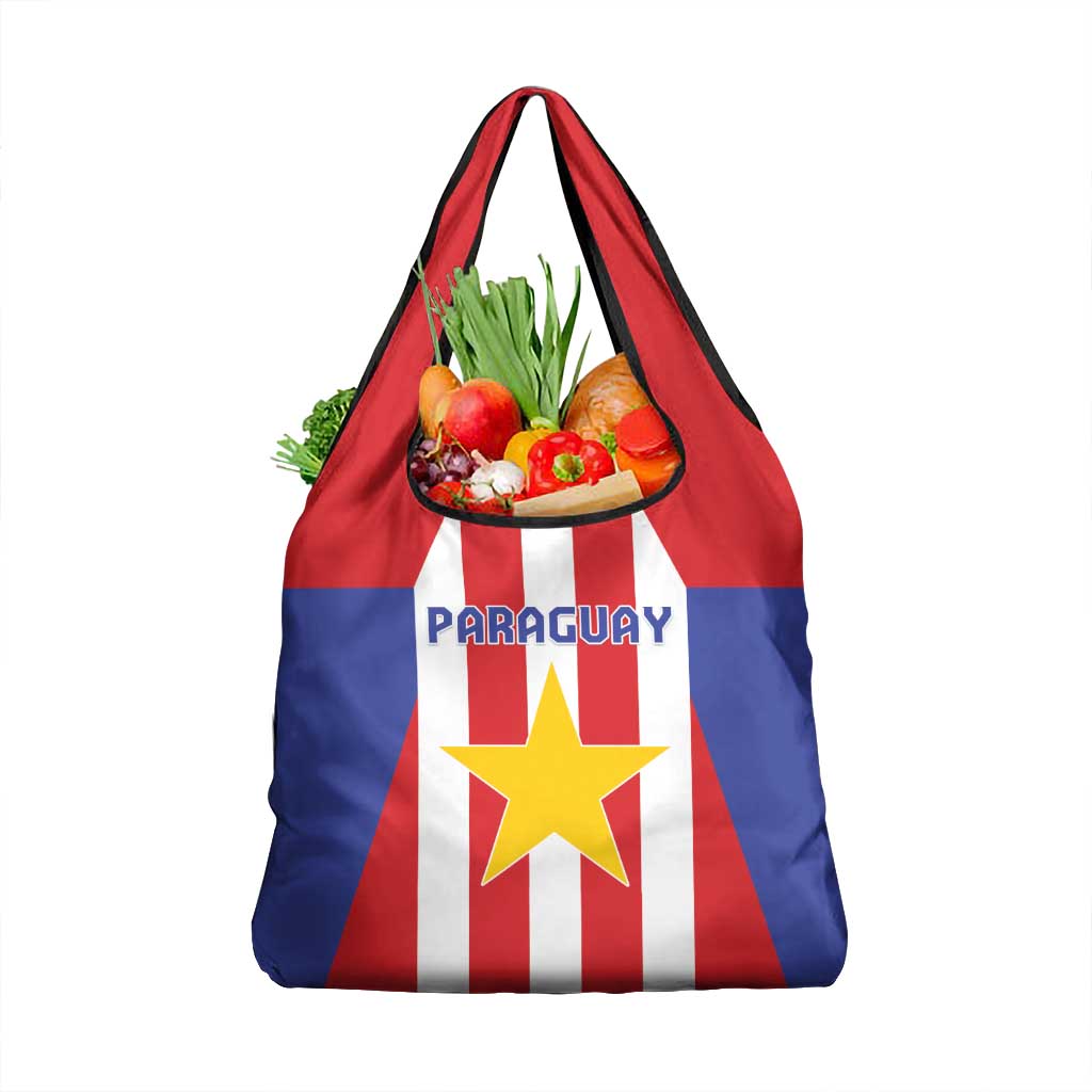 Paraguay Star Football Grocery Bag Go Albirroja