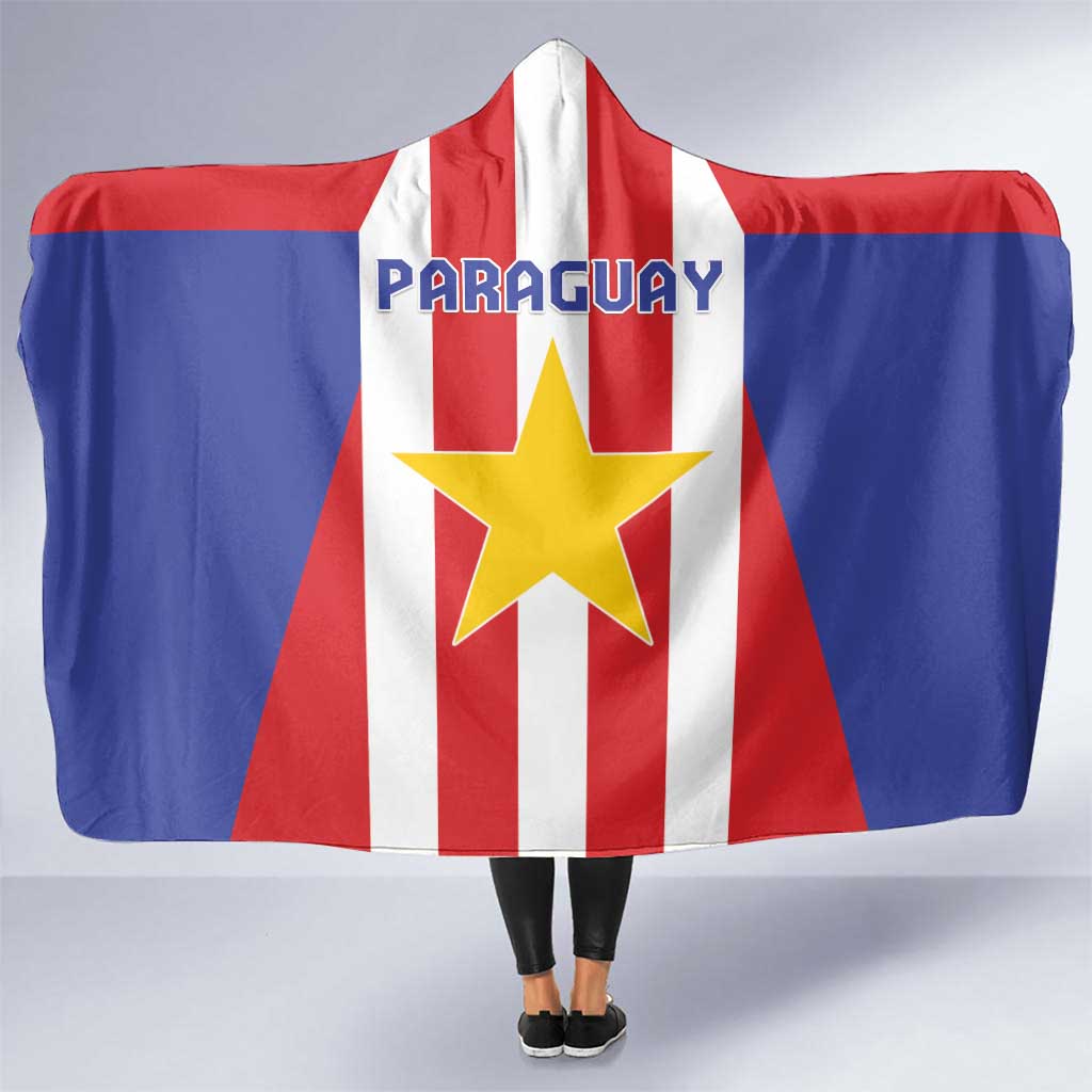 Paraguay Star Football Hooded Blanket Go Albirroja