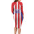 Custom Paraguay Star Football Long Sleeve Bodycon Dress Go Albirroja