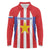 Custom Paraguay Star Football Long Sleeve Polo Shirt Go Albirroja