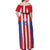 Custom Paraguay Star Football Off Shoulder Maxi Dress Go Albirroja