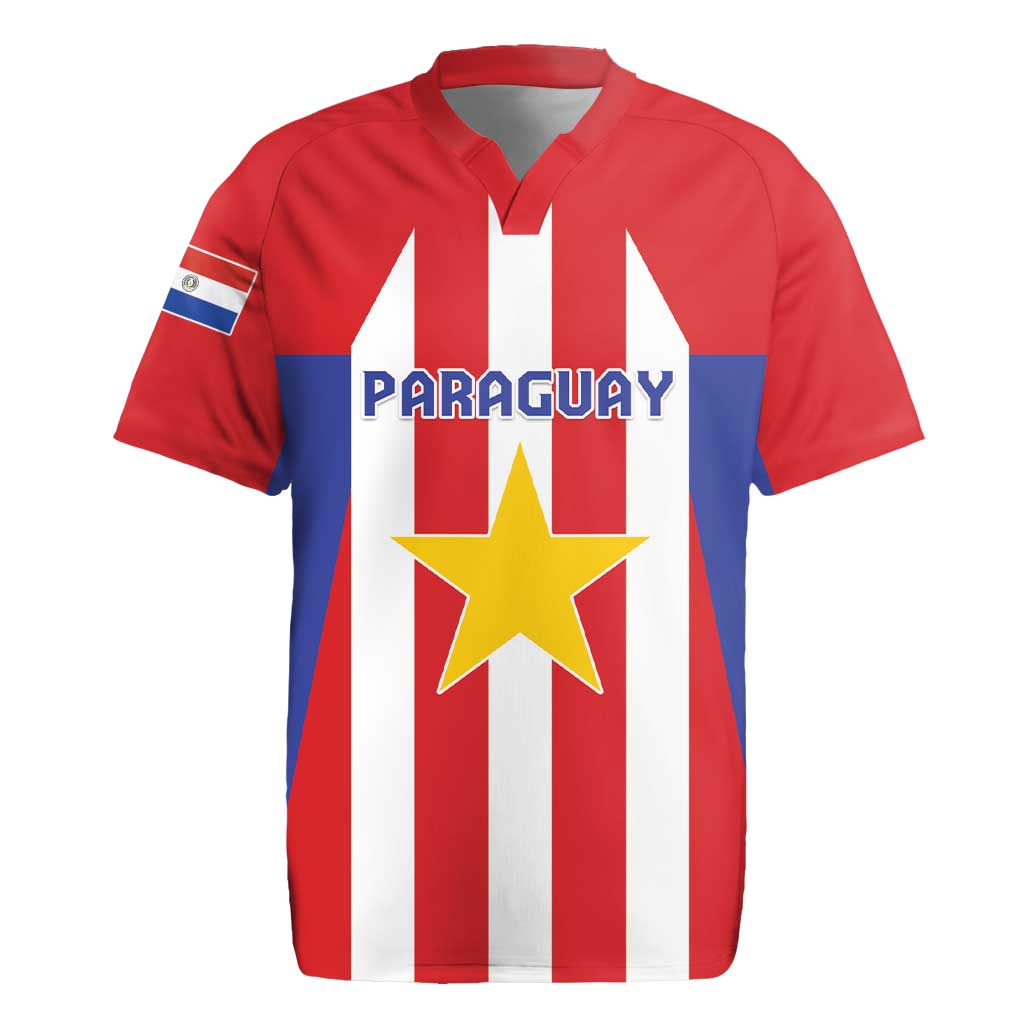 Custom Paraguay Star Football Rugby Jersey Go Albirroja