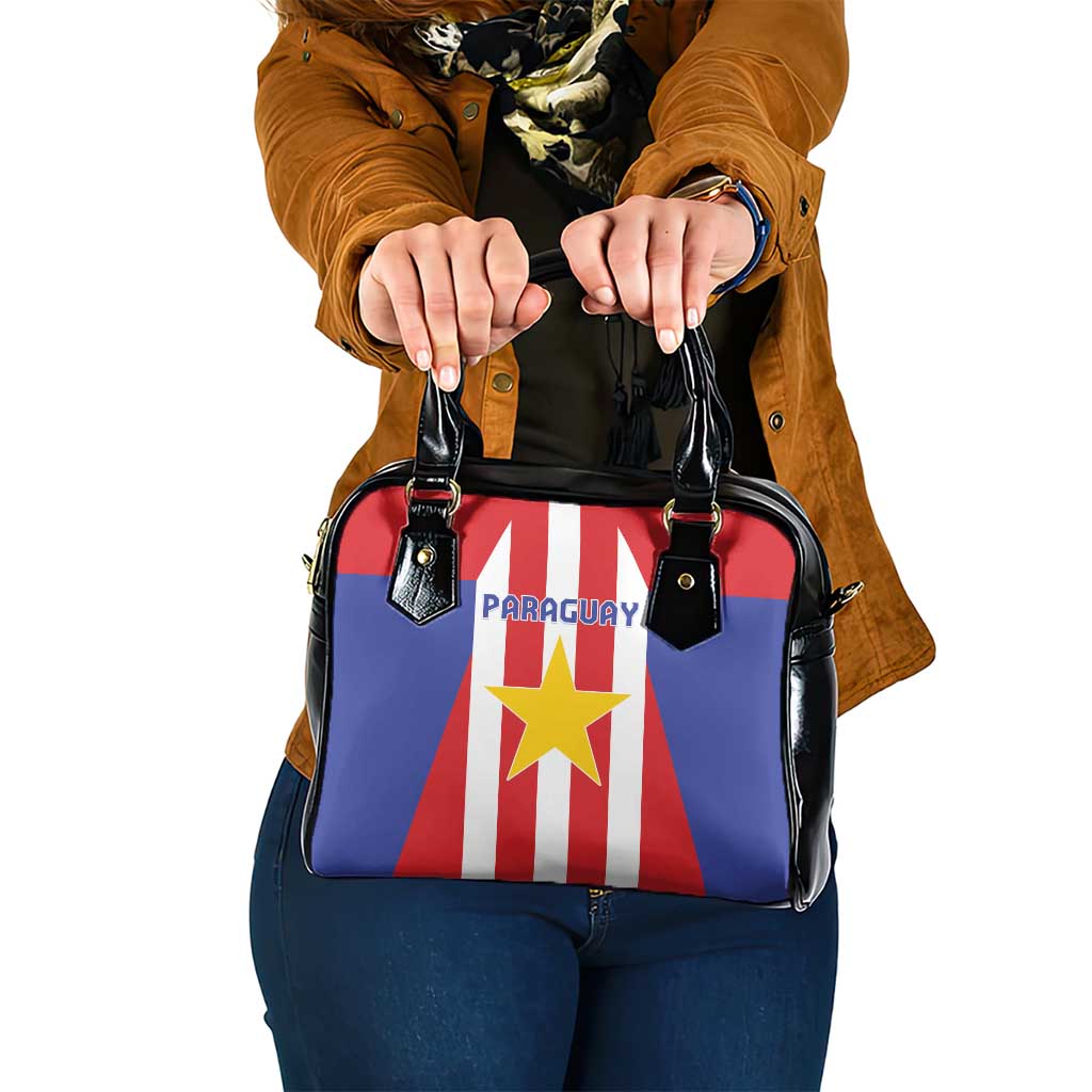 Paraguay Star Football Shoulder Handbag Go Albirroja