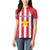 Custom Paraguay Star Football Women Polo Shirt Go Albirroja