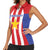 Custom Paraguay Star Football Women Sleeveless Polo Shirt Go Albirroja