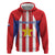 Custom Paraguay Star Football Zip Hoodie Go Albirroja