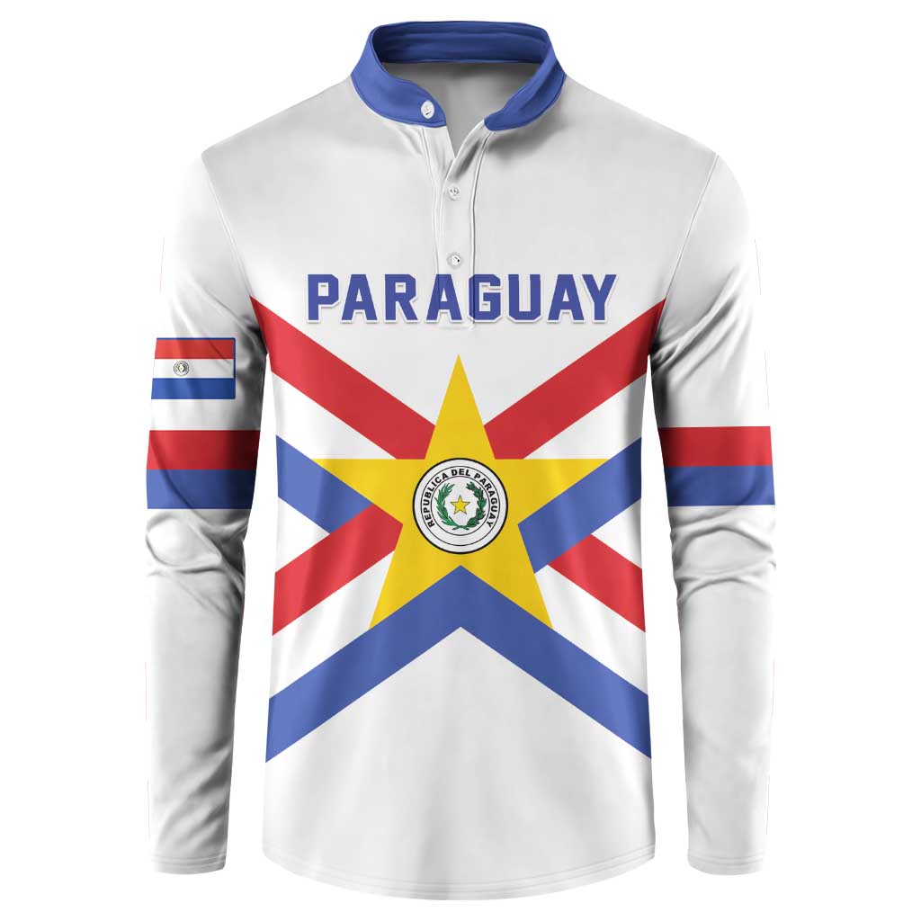 Custom Paraguay Football Button Sweatshirt Unique Style