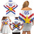 Custom Paraguay Football Family Matching Off Shoulder Short Dress and Hawaiian Shirt Unique Style