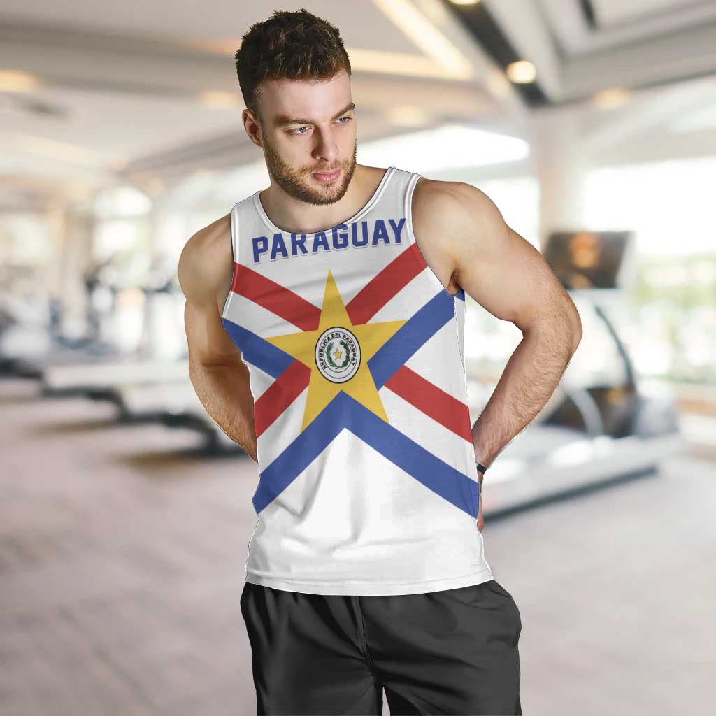 Custom Paraguay Football Men Tank Top Unique Style