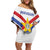 Custom Paraguay Football Off Shoulder Short Dress Unique Style