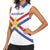 Custom Paraguay Football Women Sleeveless Polo Shirt Unique Style