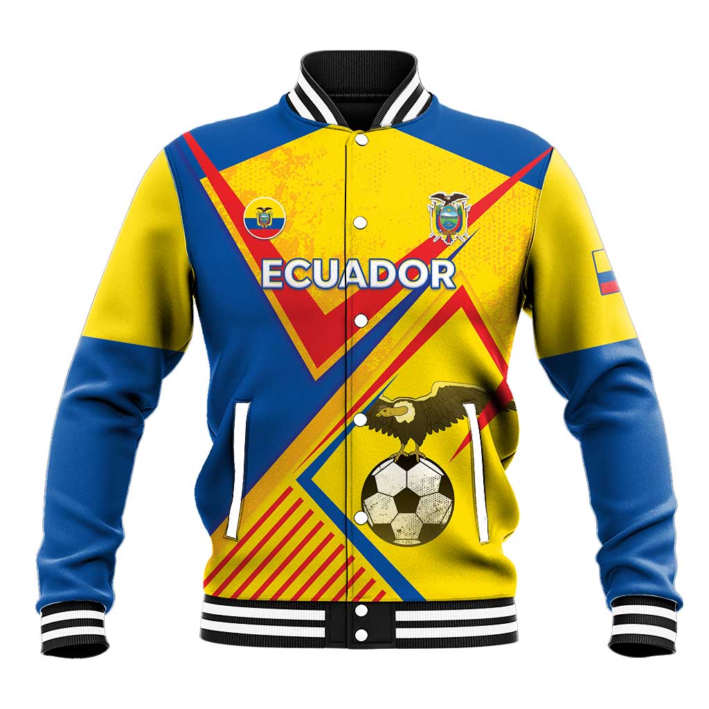 Custom Ecuador Football Baseball Jacket La Tricolor Sporty Style