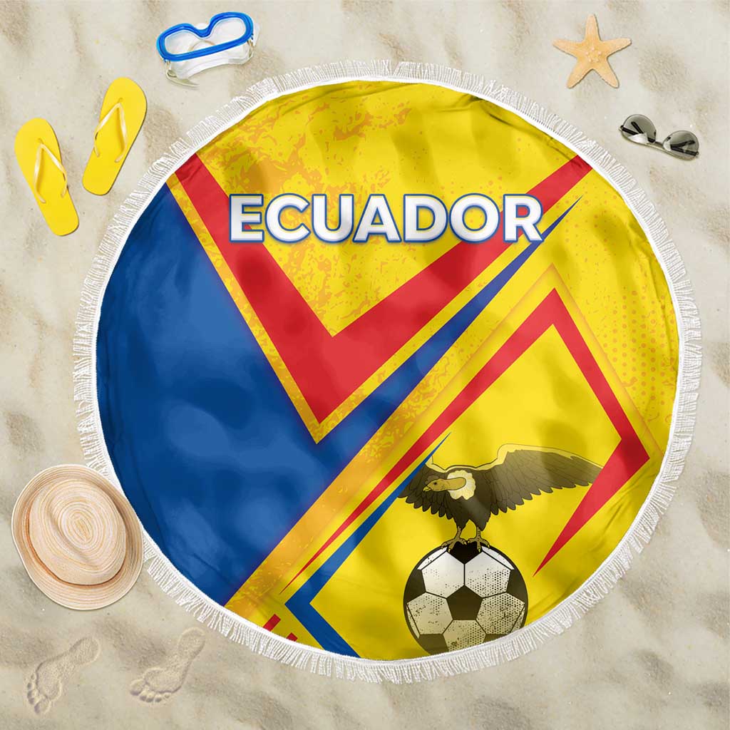 Ecuador Football Beach Blanket La Tricolor Sporty Style