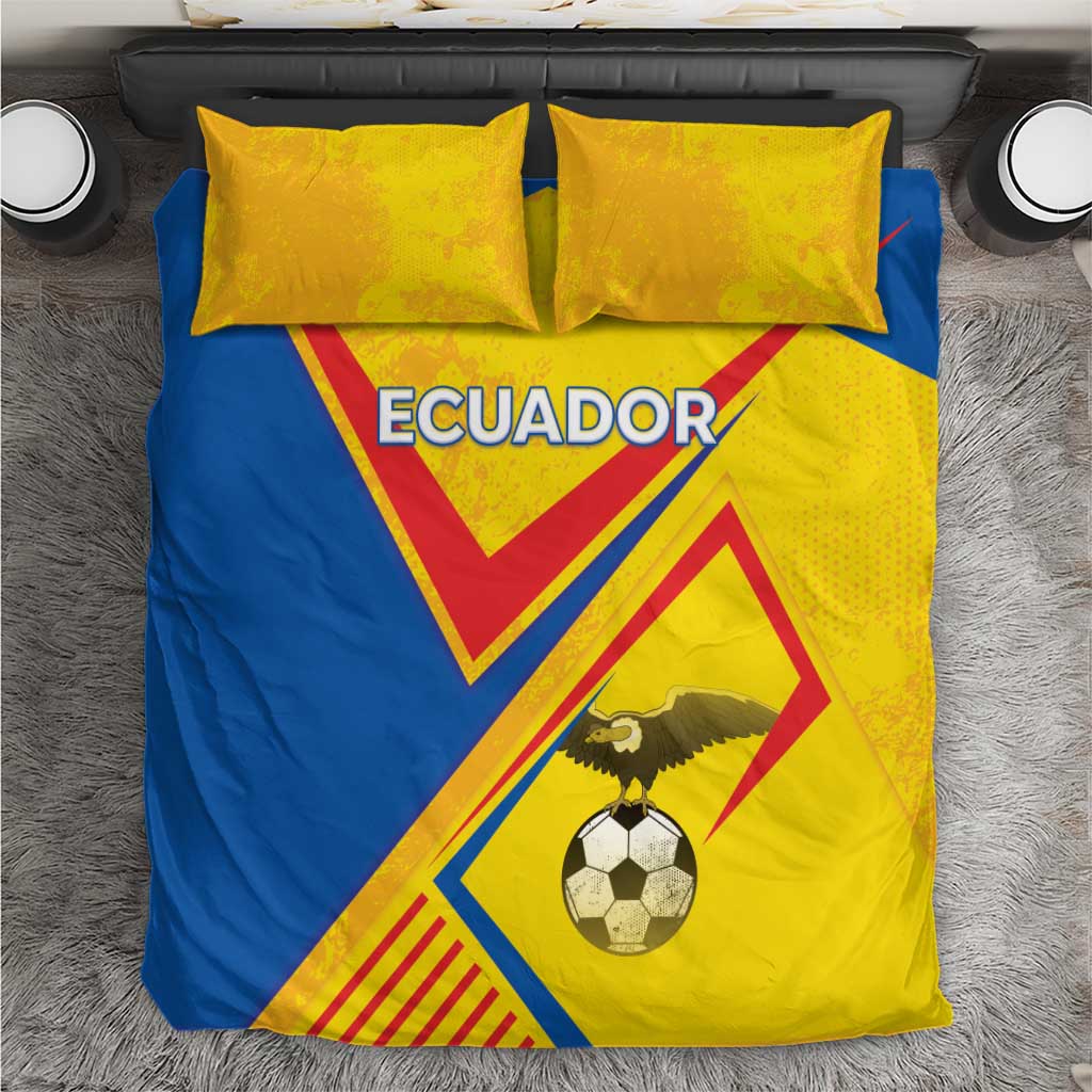 Ecuador Football Bedding Set La Tricolor Sporty Style