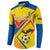 Custom Ecuador Football Button Sweatshirt La Tricolor Sporty Style