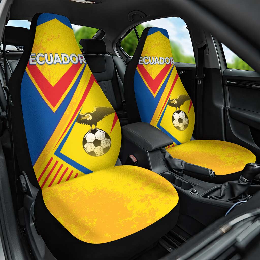 Ecuador Football Car Seat Cover La Tricolor Sporty Style