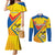 Custom Ecuador Football Couples Matching Mermaid Dress and Long Sleeve Button Shirt La Tricolor Sporty Style