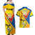 Custom Ecuador Football Couples Matching Off Shoulder Maxi Dress and Hawaiian Shirt La Tricolor Sporty Style