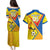 Custom Ecuador Football Couples Matching Puletasi and Hawaiian Shirt La Tricolor Sporty Style