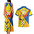 Custom Ecuador Football Couples Matching Tank Maxi Dress and Hawaiian Shirt La Tricolor Sporty Style