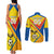 Custom Ecuador Football Couples Matching Tank Maxi Dress and Long Sleeve Button Shirt La Tricolor Sporty Style