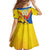 Custom Ecuador Football Family Matching Long Sleeve Bodycon Dress and Hawaiian Shirt La Tricolor Sporty Style