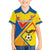 Custom Ecuador Football Family Matching Off The Shoulder Long Sleeve Dress and Hawaiian Shirt La Tricolor Sporty Style