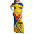 Custom Ecuador Football Family Matching Off Shoulder Maxi Dress and Hawaiian Shirt La Tricolor Sporty Style