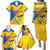 Custom Ecuador Football Family Matching Puletasi and Hawaiian Shirt La Tricolor Sporty Style