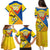 Custom Ecuador Football Family Matching Puletasi and Hawaiian Shirt La Tricolor Sporty Style