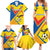 Custom Ecuador Football Family Matching Summer Maxi Dress and Hawaiian Shirt La Tricolor Sporty Style