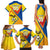 Custom Ecuador Football Family Matching Tank Maxi Dress and Hawaiian Shirt La Tricolor Sporty Style