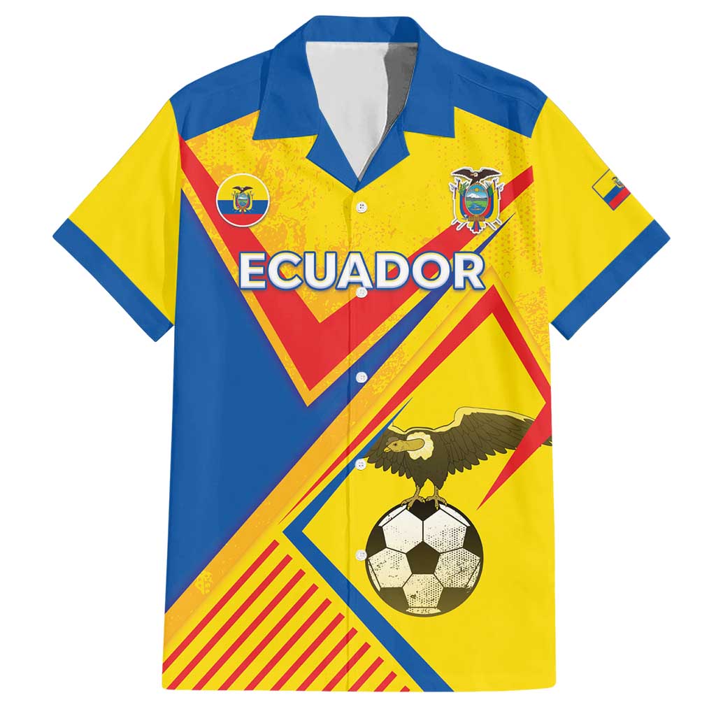 Custom Ecuador Football Hawaiian Shirt La Tricolor Sporty Style