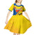 Custom Ecuador Football Kid Short Sleeve Dress La Tricolor Sporty Style