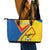 Ecuador Football Leather Tote Bag La Tricolor Sporty Style