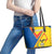 Ecuador Football Leather Tote Bag La Tricolor Sporty Style