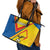 Ecuador Football Leather Tote Bag La Tricolor Sporty Style