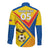 Custom Ecuador Football Long Sleeve Button Shirt La Tricolor Sporty Style