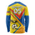 Custom Ecuador Football Long Sleeve Shirt La Tricolor Sporty Style