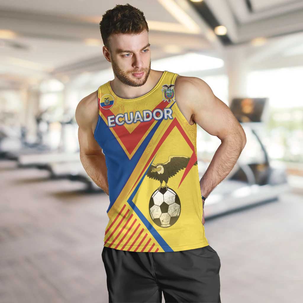 Custom Ecuador Football Men Tank Top La Tricolor Sporty Style