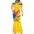 Custom Ecuador Football Mermaid Dress La Tricolor Sporty Style