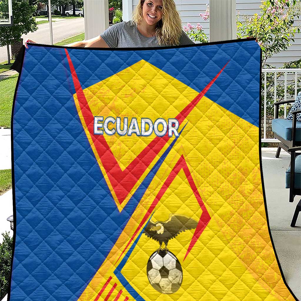 Ecuador Football Quilt La Tricolor Sporty Style