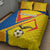 Ecuador Football Quilt Bed Set La Tricolor Sporty Style