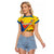 Custom Ecuador Football Raglan Cropped T Shirt La Tricolor Sporty Style